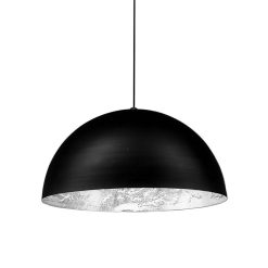 Catellani & Smith Suspensions | Suspension Stchu-Moon 02 Noir Argent Metal / Led - O 60 Cm - Catellani & Smith