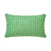 POPUS EDITIONS Coussins | Coussin Coco Tissu Vert / 30 X 50 Cm - Mohair - Popus Editions