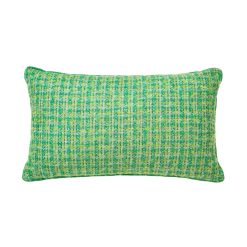 POPUS EDITIONS Coussins | Coussin Coco Tissu Vert / 30 X 50 Cm - Mohair - Popus Editions