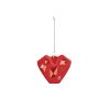 Alessi Decorations De Noel | Boule De Noel Amore Al Cubo Verre Rouge / Peint Main - Alessi