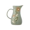 Bloomingville Carafes Et Decanteurs | Carafe Tangier Ceramique Bleu / 2 Litres - Peint A La Main - Bloomingville