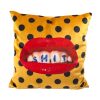 Seletti Deco Textile | Coussin Toiletpaper Tissu Jaune Multicolore / Shit - 50 X 50 Cm - Seletti