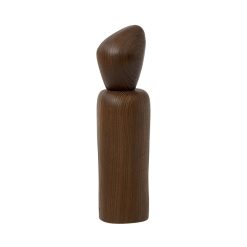 Ferm Living Sel, Poivre Et Huile | Moulin A Epices Cairn Bois Naturel / Frene Fsc - O 6 X H 21 Cm - Ferm Living