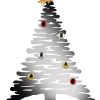 Alessi Decorations De Noel | Decoration De Noel Bark Tree Metal / H 45 Cm - Sapin En Acier + Aimants Colores - Alessi