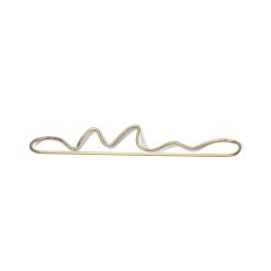 Ferm Living Portemanteaux Et Pateres | Porte-Serviettes Mural Curvature Or Metal / L 66 Cm - Laiton - Ferm Living