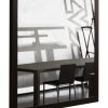 Zeus Miroirs | Miroir Mural Little Frame Metal Noir Miroir / 60 X 60 Cm - Zeus