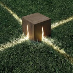 Artemide Luminaires D'Exterieur | Borne D'Eclairage Granito Metal Marron / H 30 Cm - Artemide