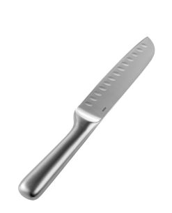 Alessi Couteaux Et Planches A Decouper | Couteau Santoku Mami Metal / Petit - L 26 Cm - Alessi