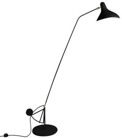 DCW Éditions Lampadaires | Lampadaire Mantis Bs1 B Metal / Schottlander - Reedition 1951 - Base Ronde - Dcw Editions