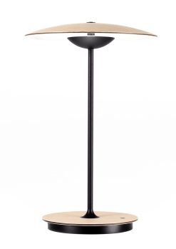 Marset Led | Lampe Sans Fil Rechargeable Ginger Metal Bois Led / H 30 Cm - Bois & Metal - Marset