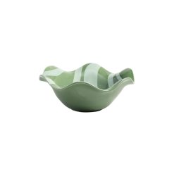 & klevering Saladiers, Coupes Et Bols | Coupe Liquid Ceramique Vert / O 23 X H 9 Cm - & Klevering