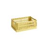 Hay Paniers Et Petits Rangements | Panier Colour Crate Plastique Jaune Small / 17 X 26,5 Cm - Recycle - Hay