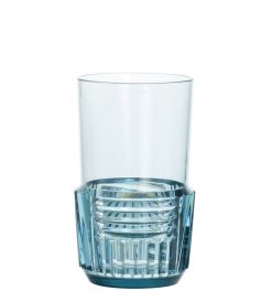 Kartell Verres | Verre Trama Large Plastique Bleu / H 15 Cm - Kartell