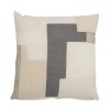 Bloomingville Deco Textile | Coussin Maje Tissu Gris Blanc Beige / 50 X 50 Cm - Bloomingville