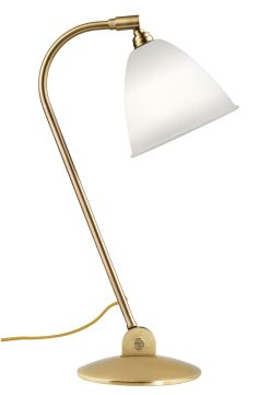 Gubi Lampes De Table | Lampe De Table Bestlite Bl2 Metal Ceramique Blanc Or / Reedition 1930 - Gubi