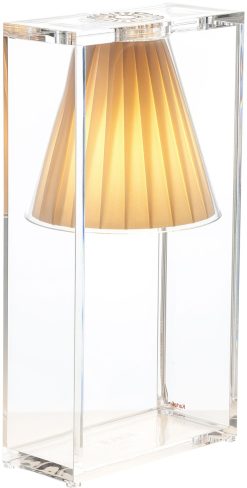 Kartell Lampes De Table | Lampe De Table Light-Air Plastique Tissu Beige - Kartell