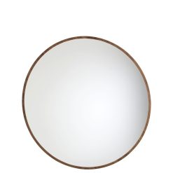 Maison Sarah Lavoine Miroirs | Miroir Mural Bulle Small Bois Naturel / O 50 Cm - Noyer - Maison Sarah Lavoine