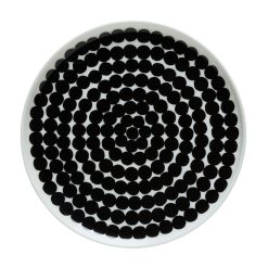 Marimekko Assiettes | Assiette A Dessert Rasymatto Ceramique Blanc Noir / O 20 Cm - Marimekko