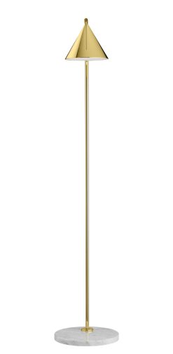 Flos Led | Lampadaire Captain Flint Indoor Metal Pierre Led / H 154 Cm - Orientable - Base Marbre - Flos