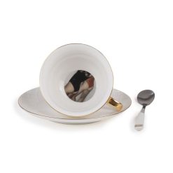 Seletti Tasses Et Mugs | Tasse A The Guiltless - Giunone Ceramique / Avec Soucoupe & Cuillere - Image Erotique Au Fond De La Tasse - Seletti