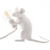 Seletti Kids | Lampe De Table Mouse Sitting #2/ Souris Assise Plastique Blanc - Seletti