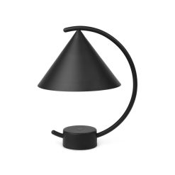 Ferm Living Lampes Sans Fil | Lampe Sans Fil Rechargeable Meridian Led Metal Noir / H 26 Cm - Ferm Living