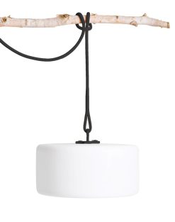 Fatboy Suspensions | Lampe Exterieur Sans Fil Rechargeable Thierry Le Swinger Led Plastique / Inclus : Cable De Suspension + Pied A Planter En Bois - Fatboy