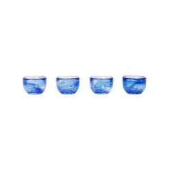 Ferm Living Accessoires Cuisine | Coquetier Tinta Verre Bleu / Set De 4 - Verre - Ferm Living