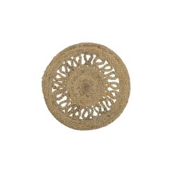 Bloomingville Linge De Table | Set De Table Garcia Fibre Vegetale Beige / Jute - O 38 Cm - Bloomingville