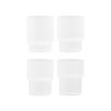 Ferm Living Verres | Verre Ripple Verre Blanc / Set De 4 - O 7 X H 9 Cm (20 Cl) - Ferm Living