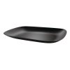 Alessi Plateaux Et Plats De Service | Plateau Moire Metal Noir / Acier - 45 X 34 Cm - Alessi