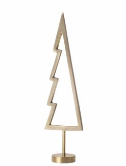 Ferm Living Decorations De Noel | Decoration De Noel Tree Outline Or Metal / Sapin En Laiton - H 18 Cm - Ferm Living