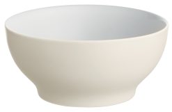 Alessi Saladiers, Coupes Et Bols | Bol Tonale Ceramique Beige Blanc Small / O 15 Cm - Alessi