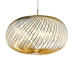 Tom Dixon Suspensions | Suspension Spring Large Led Metal / O 95 X H 70 Cm - Bandes D'Acier Modulables - Tom Dixon