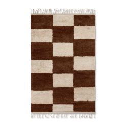 Ferm Living Deco Textile | Tapis Mara Large Tissu Marron / 180 X 120 Cm - Ferm Living