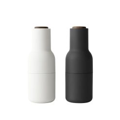 Audo Copenhagen Sel, Poivre Et Huile | Ensemble Moulins Sel & Poivre Bottle Plastique / Set De 2 - Silicone Soft Touch - Audo Copenhagen