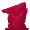 Fatboy Kids | Pouf Enfant Junior Stonewashed Tissu Rouge / Coton - 130 X 100 Cm - Fatboy