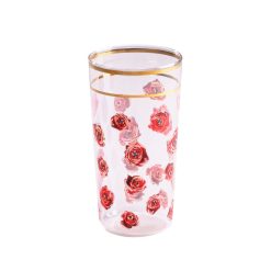 Seletti Verres | Verre Toiletpaper - Roses Verre Multicolore / H 13 Cm - Seletti