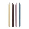 Ferm Living Bougeoirs, Photophores | Bougie Longue Pure Cire Multicolore / Set De 4 - Ferm Living