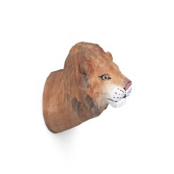 Ferm Living Portemanteaux Et Pateres | Patere Animal Bois Multicolore / Lion - Sculpte Main - Ferm Living