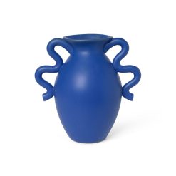 Ferm Living Vases | Vase Verso Ceramique Bleu / O 18 X H 27 Cm - Ferm Living