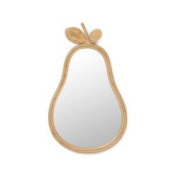 Ferm Living Miroirs | Miroir Mural Pear Fibre Vegetale Beige / Rotin - Ferm Living