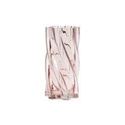 & klevering Vases | Vase Marshmallow Verre Rose / O 12 X H 25 Cm - & Klevering