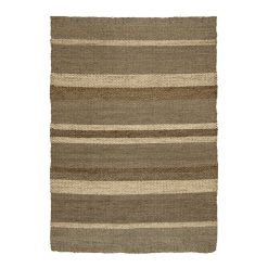 Bloomingville Deco Textile | Tapis Felex Tissu Beige / 260 X 180 Cm - Jonc De Mer & Feuilles De Mais - Bloomingville