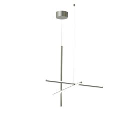 Flos Suspensions | Suspension Coordinates S1 Gris Argent Metal Led/ L 78 X H 78 Cm - Flos