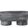 Ferm Living Centres De Table Et Vide-Poches | Coupe Alza Pierre Noir / L 25 Cm - Marbre - Ferm Living