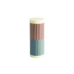 Hay Bougeoirs, Photophores | Bougie Bloc Column Medium Cire Multicolore / O 7 X H 20 Cm - Hay