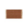 Ferm Living Deco Textile | Tapis Block Mat Tissu / 50 X 80 Cm - Jute & Bouteilles Plastique Recyclees - Ferm Living