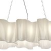 Artemide Suspensions | Suspension Logico Mini Verre Blanc / 3 Elements En Ligne - Artemide