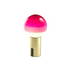 Marset Lampes Sans Fil | Lampe Sans Fil Rechargeable Dipping Light Led Verre Rose / H 22.2 Cm - Marset